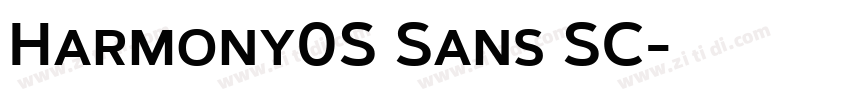 Harmony0S Sans SC字体转换